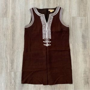 MICHAEL Michael Kors Brown and White Shift Dress 12